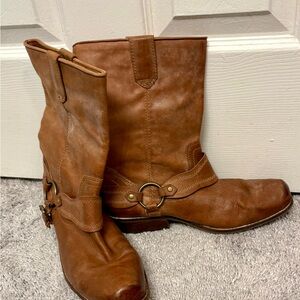 Zodiac, Browm Leather Women's Boots